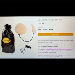 Never worn NWT Misses Kisses plunge frontless bra